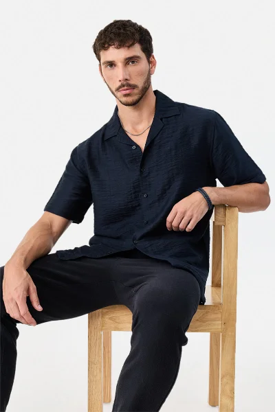 SNITCH Textured Box Fit Shirt